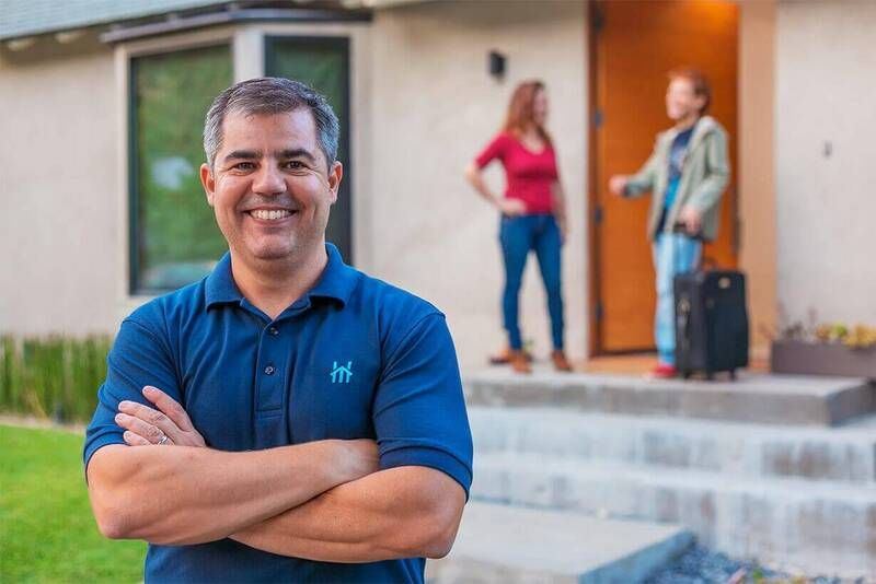 USH inspector visiting a host family home